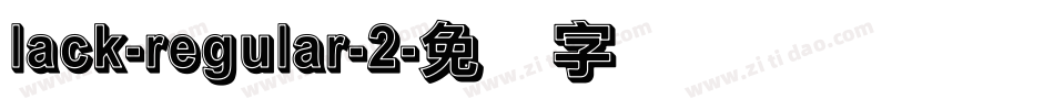 lack-regular-2字体转换