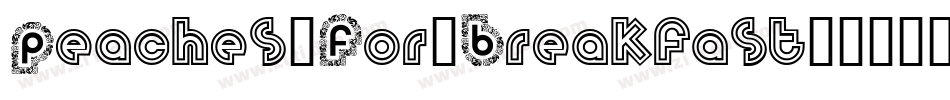 Peaches-For-Breakfast字体转换