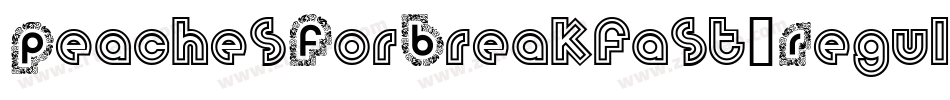 PeachesForBreakfast-Regular-2字体转换