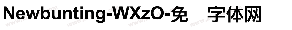Newbunting-WXzO字体转换
