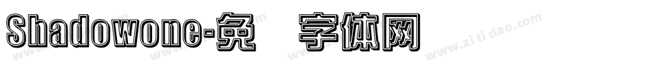 Shadowone字体转换