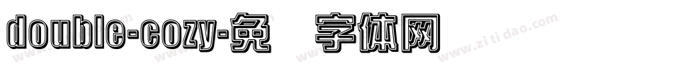 double-cozy字体转换