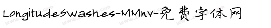 LongitudeSwashes-MMnv字体转换