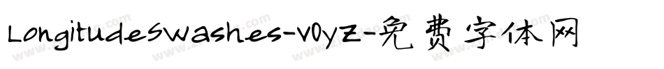 LongitudeSwashes-v0yZ字体转换