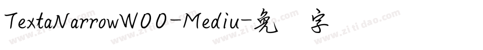 TextaNarrowW00-Mediu字体转换