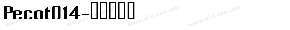Pecot014字体转换
