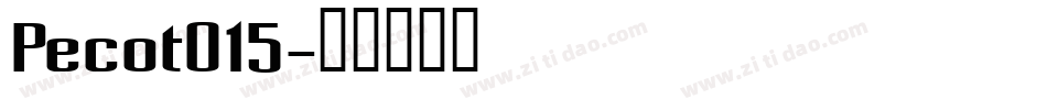 Pecot015字体转换