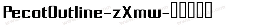 PecotOutline-zXmw字体转换