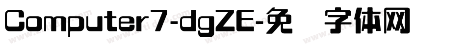 Computer7-dgZE字体转换