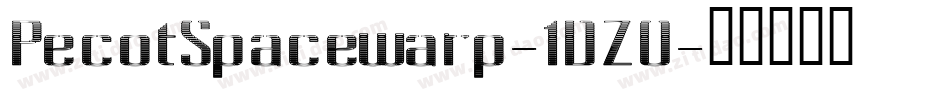 PecotSpacewarp-1DZ0字体转换