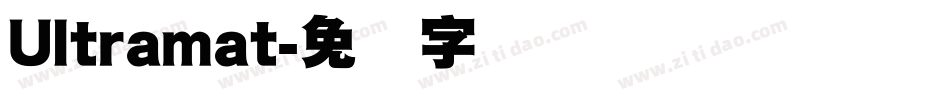 Ultramat字体转换