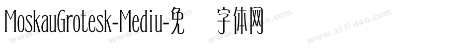MoskauGrotesk-Mediu字体转换