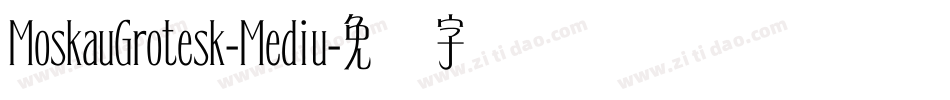 MoskauGrotesk-Mediu字体转换