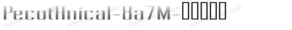 PecotAnical-8a7M字体转换