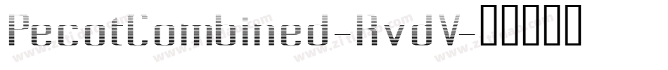 PecotCombined-RvdV字体转换