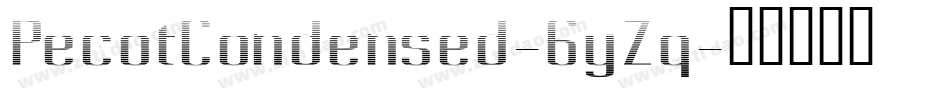 PecotCondensed-6yZq字体转换