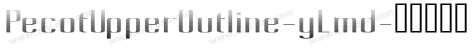 PecotUpperOutline-yLmd字体转换