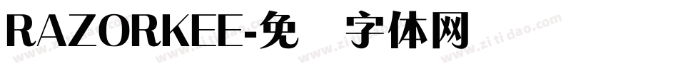 RAZORKEE字体转换