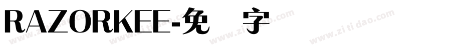 RAZORKEE字体转换