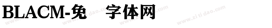 BLACM字体转换