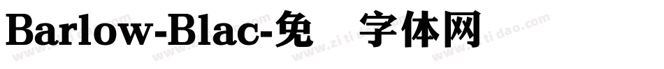 Barlow-Blac字体转换