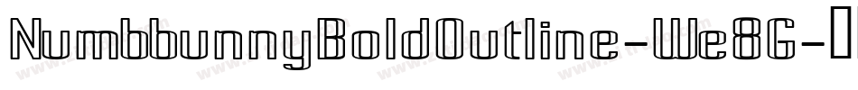 NumbbunnyBoldOutline-We8G字体转换