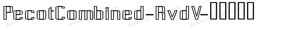 PecotCombined-RvdV字体转换