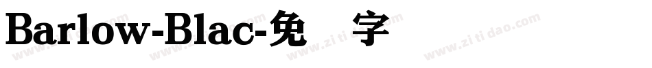 Barlow-Blac字体转换
