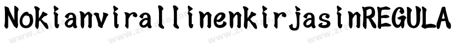 NokianvirallinenkirjasinREGULAR字体转换