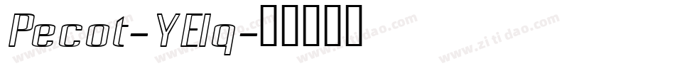 Pecot-YElq字体转换