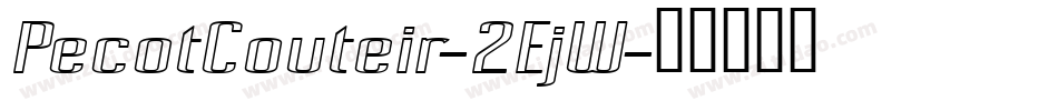 PecotCouteir-2EjW字体转换