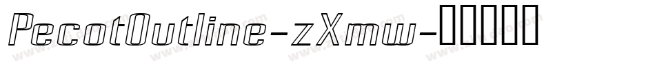 PecotOutline-zXmw字体转换