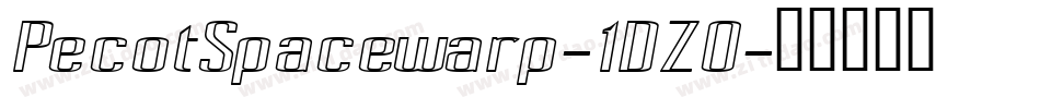 PecotSpacewarp-1DZ0字体转换