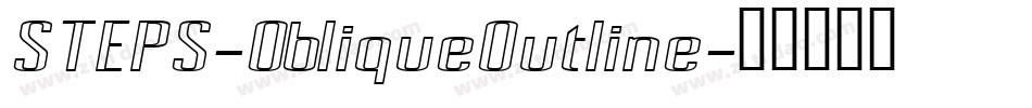 STEPS-ObliqueOutline字体转换