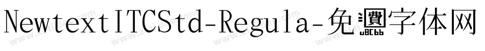 NewtextITCStd-Regula字体转换