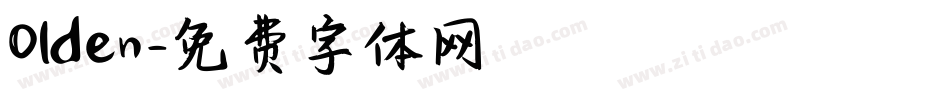 Olden字体转换