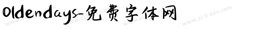 Oldendays字体转换