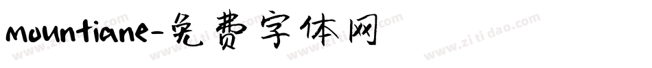 mountiane字体转换