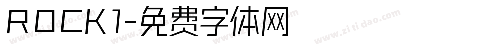 ROCK1字体转换