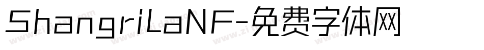 ShangriLaNF字体转换