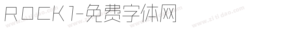 ROCK1字体转换