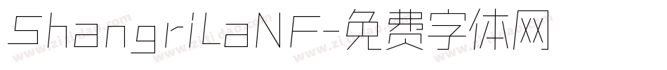 ShangriLaNF字体转换