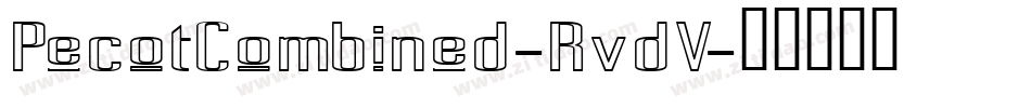 PecotCombined-RvdV字体转换
