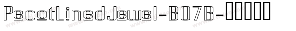 PecotLinedJewel-B07B字体转换