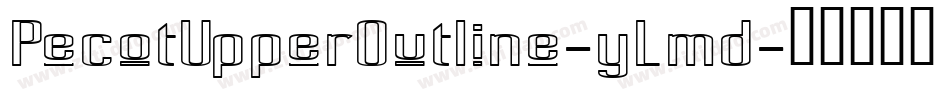 PecotUpperOutline-yLmd字体转换