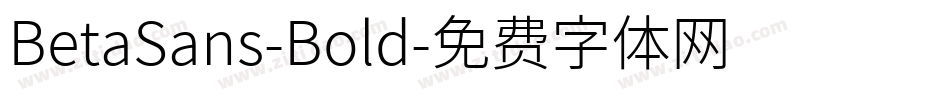 BetaSans-Bold字体转换