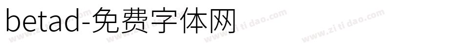 betad字体转换