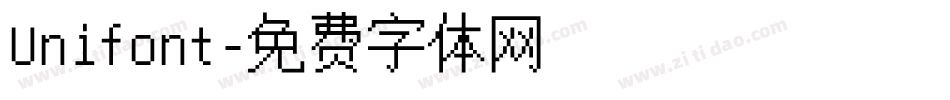 Unifont字体转换