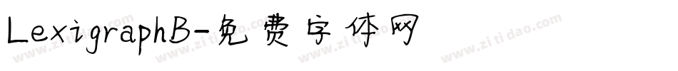 LexigraphB字体转换