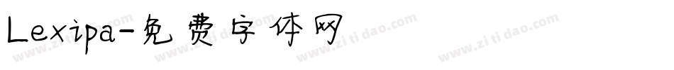 Lexipa字体转换